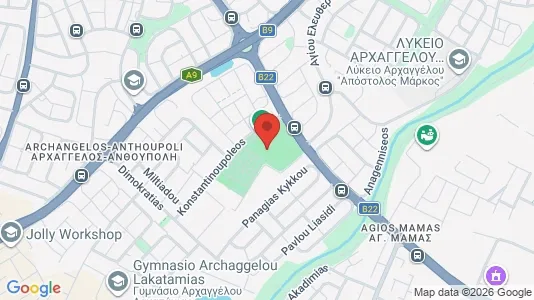 Apartments for rent i Nicosia Lakatameia - kort over placeringen