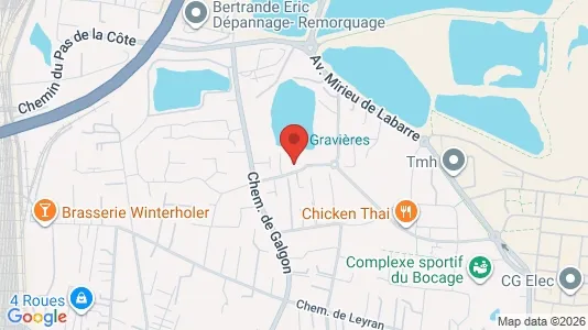 Apartments for rent i Bordeaux - kort over placeringen