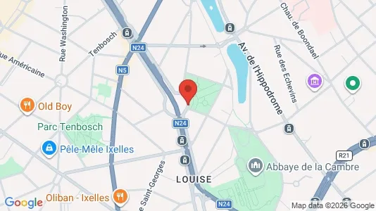 Apartments for rent i Brussels Elsene - kort over placeringen