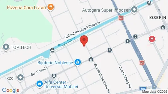Apartments for rent i Timişoara - kort over placeringen