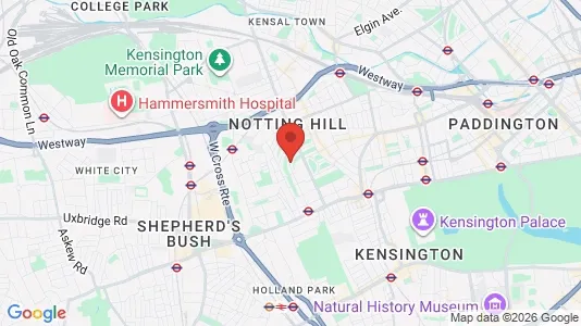 Houses for rent i London W11 - kort over placeringen