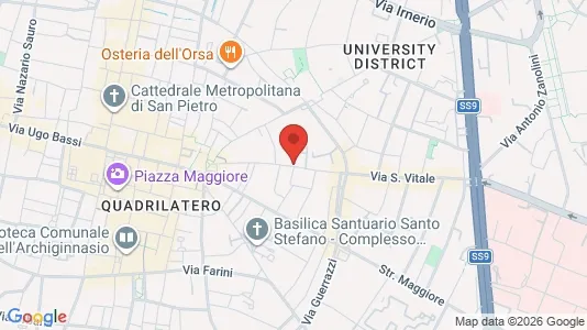 Rooms for rent i Bologna - kort over placeringen