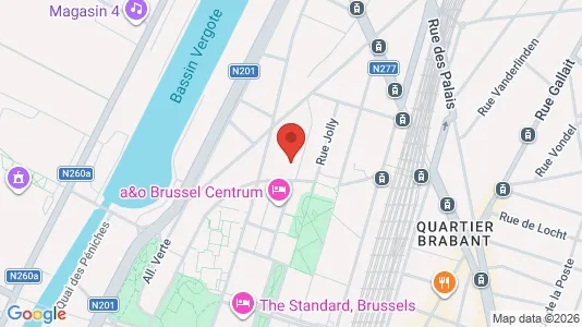Apartments for rent i Stad Brussel - kort over placeringen