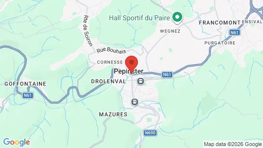 Apartments for rent i Pepinster - kort over placeringen