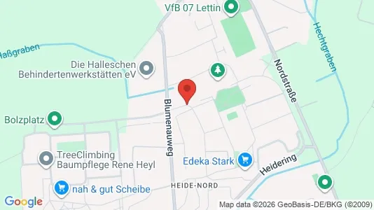 Apartments for rent i Halle (Saale) - kort over placeringen