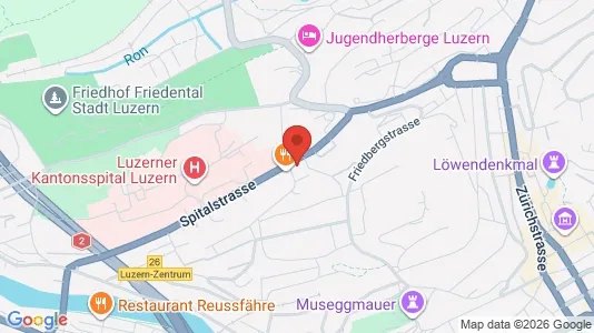 Apartments for rent i Luzern-Stadt - kort over placeringen