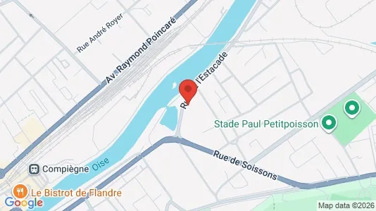 Apartments for rent i Compiègne - kort over placeringen