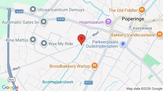 Apartments for rent i Poperinge - kort over placeringen