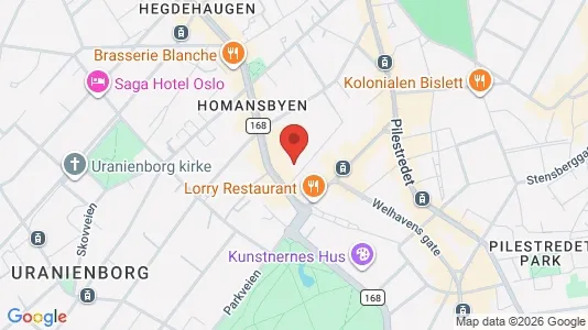 Apartments for rent i Oslo Frogner - kort over placeringen