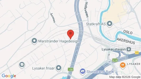 Rooms for rent i Bærum - kort over placeringen