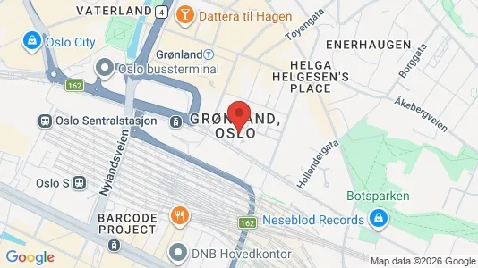Rooms for rent i Oslo Gamle Oslo - kort over placeringen