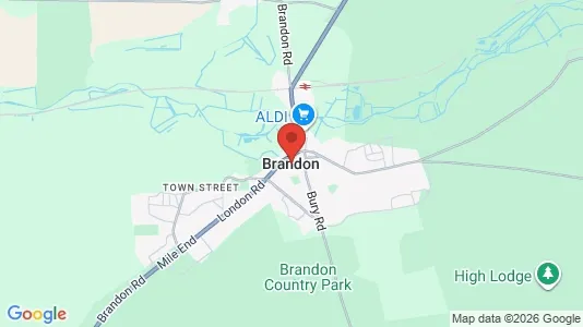 Apartments for rent i Brandon - Suffolk - kort over placeringen
