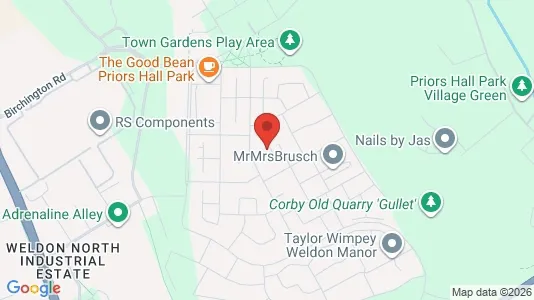 Apartments for rent i Corby - Northamptonshire - kort over placeringen