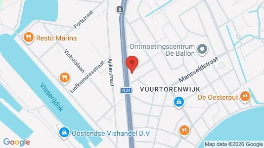 Apartments for rent i Oostende - kort over placeringen