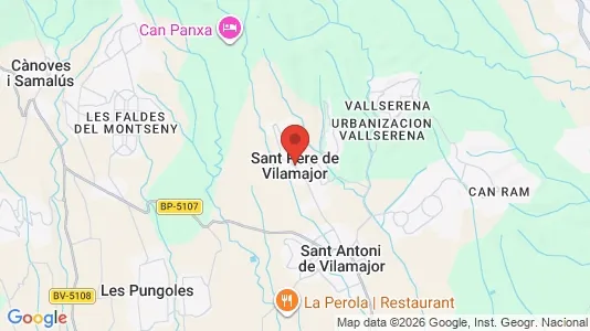 Houses for rent i Sant Pere de Vilamajor - kort over placeringen