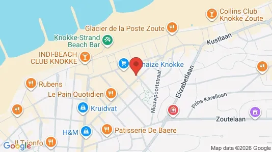 Apartments for rent i Knokke-Heist - kort over placeringen
