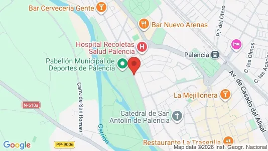 Apartments for rent i Palencia - kort over placeringen