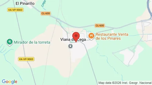 Houses for rent i Viana de Cega - kort over placeringen