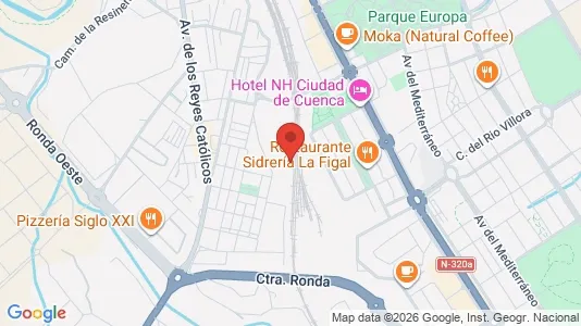 Rooms for rent i Cuenca - kort over placeringen
