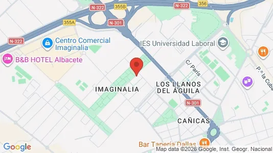 Apartments for rent i Albacete - kort over placeringen
