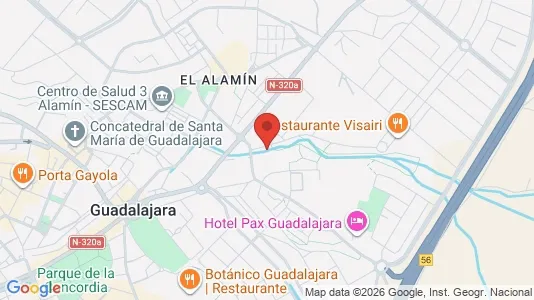 Apartments for rent i Guadalajara - kort over placeringen