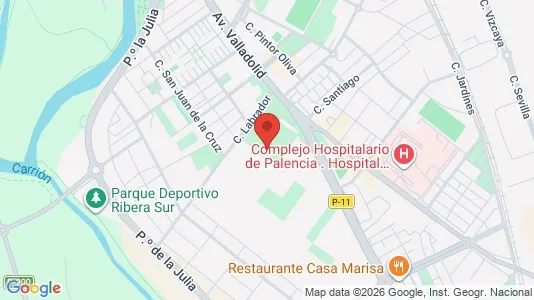 Apartments for rent i Palencia - kort over placeringen