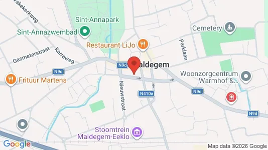 Apartments for rent i Maldegem - kort over placeringen