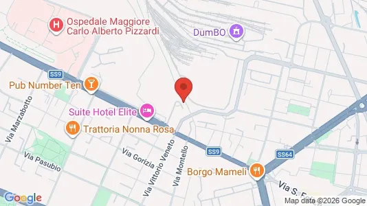 Apartments for rent i Bologna - kort over placeringen