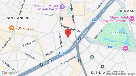 Apartments for rent i Stad Antwerp - kort over placeringen