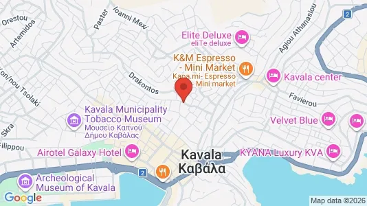 Apartments for rent i Kavala - kort over placeringen