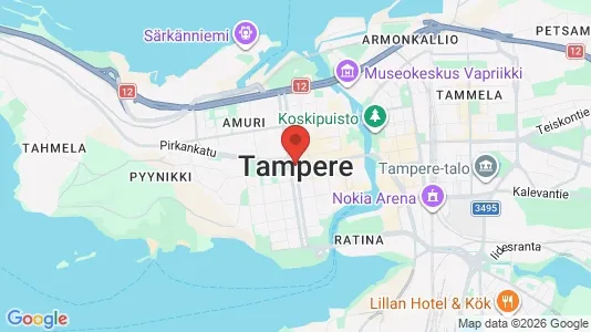 Houses for rent i Tampere Koillinen - kort over placeringen