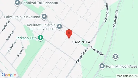 Apartments for rent i Pori - kort over placeringen