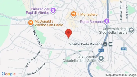 Apartments for rent i Viterbo - kort over placeringen