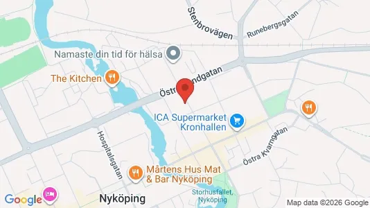Apartments for rent i Nyköping - kort over placeringen