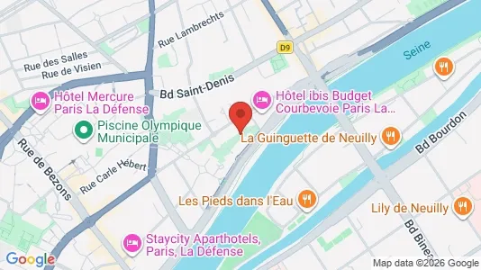 Apartments for rent i Nanterre - kort over placeringen