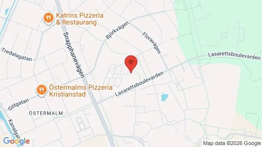 Apartments for rent i Kristianstad - kort over placeringen