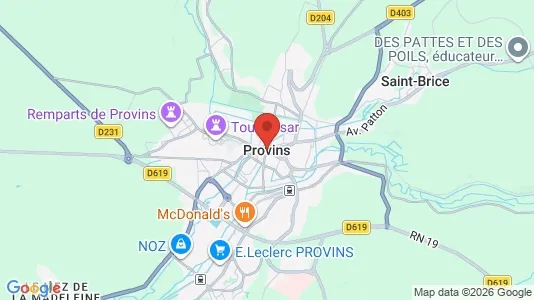 Apartments for rent i Provins - kort over placeringen