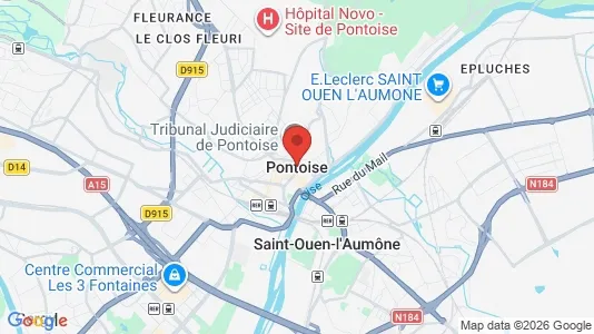 Houses for rent i Pontoise - kort over placeringen