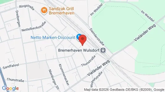 Apartments for rent i Bremerhaven - kort over placeringen