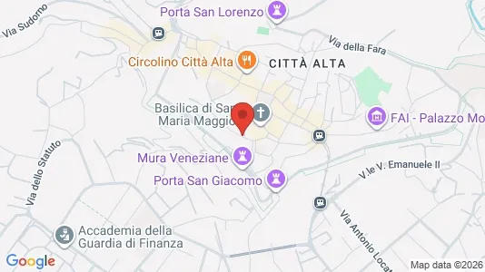 Apartments for rent i Bergamo - kort over placeringen