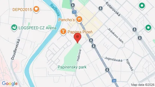 Apartments for rent i Plzeň-město - kort over placeringen