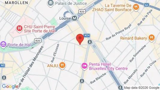 Apartments for rent i Brussels Sint-Gillis - kort over placeringen