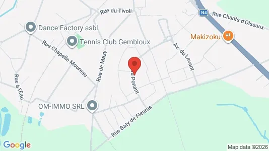 Apartments for rent i Gembloux - kort over placeringen