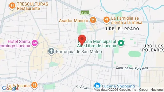 Apartments for rent i Lucena - kort over placeringen