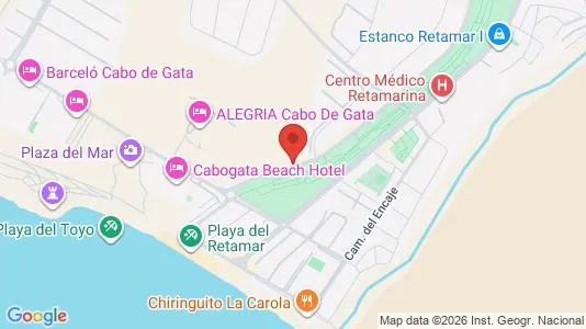 Apartments for rent i Almería - kort over placeringen