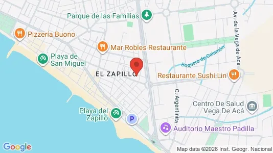 Apartments for rent i Almería - kort over placeringen