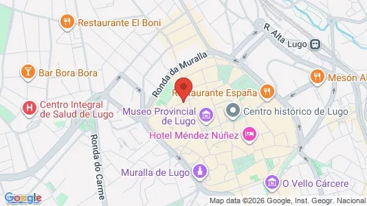 Apartments for rent i Lugo - kort over placeringen