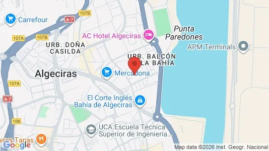Apartments for rent i Algeciras - kort over placeringen