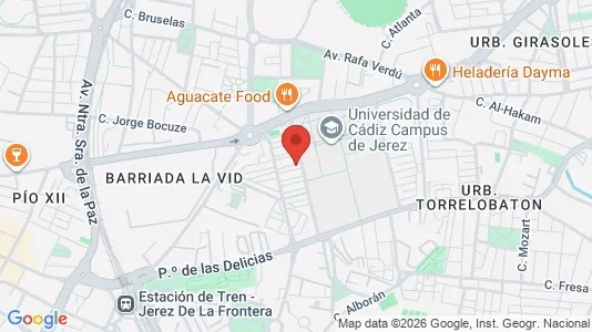 Rooms for rent i Jerez de la Frontera - kort over placeringen