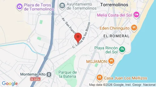 Apartments for rent i Torremolinos - kort over placeringen
